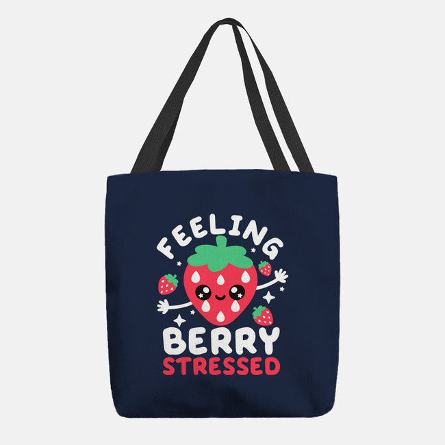 Feeling Berry Stressed-None-Basic Tote-Bag-NemiMakeit