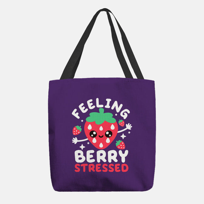 Feeling Berry Stressed-None-Basic Tote-Bag-NemiMakeit