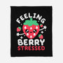 Feeling Berry Stressed-None-Fleece-Blanket-NemiMakeit