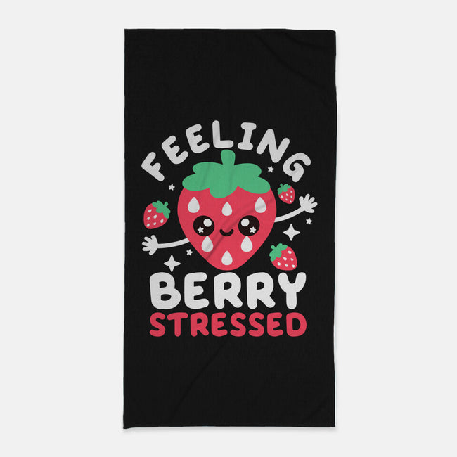 Feeling Berry Stressed-None-Beach-Towel-NemiMakeit