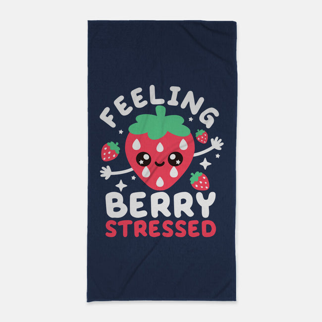 Feeling Berry Stressed-None-Beach-Towel-NemiMakeit