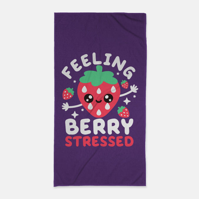 Feeling Berry Stressed-None-Beach-Towel-NemiMakeit