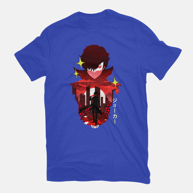 Joker Sunset-Womens-Fitted-Tee-dandingeroz