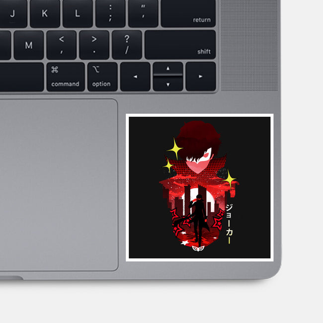 Joker Sunset-None-Glossy-Sticker-dandingeroz