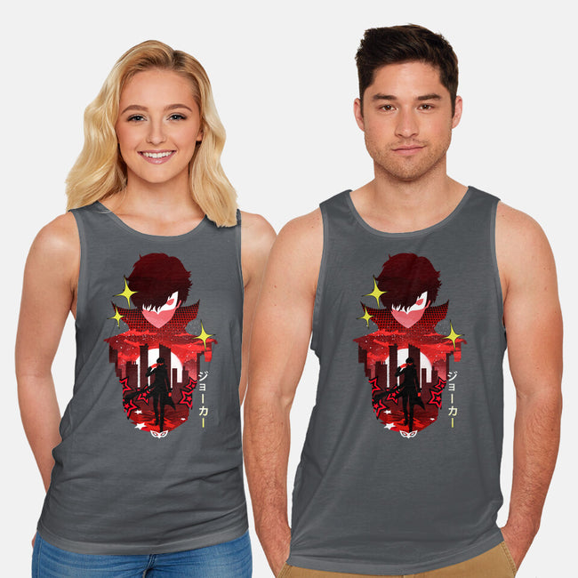 Joker Sunset-Unisex-Basic-Tank-dandingeroz