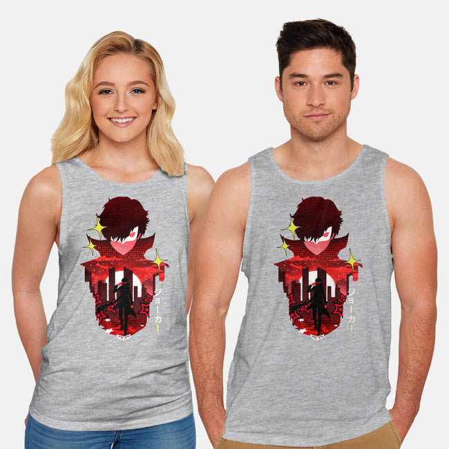 Joker Sunset-Unisex-Basic-Tank-dandingeroz