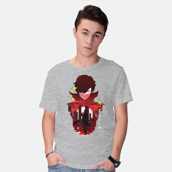 Joker Sunset-Mens-Basic-Tee-dandingeroz