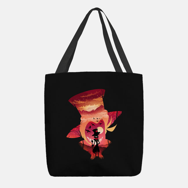 Lucifer Sunset-None-Basic Tote-Bag-dandingeroz