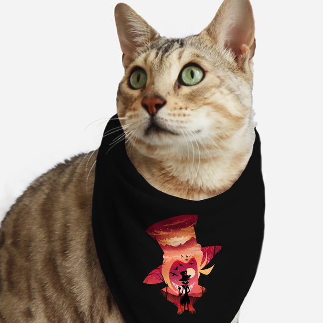 Lucifer Sunset-Cat-Bandana-Pet Collar-dandingeroz