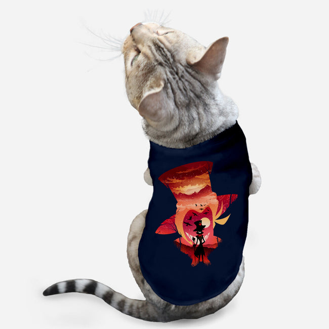 Lucifer Sunset-Cat-Basic-Pet Tank-dandingeroz