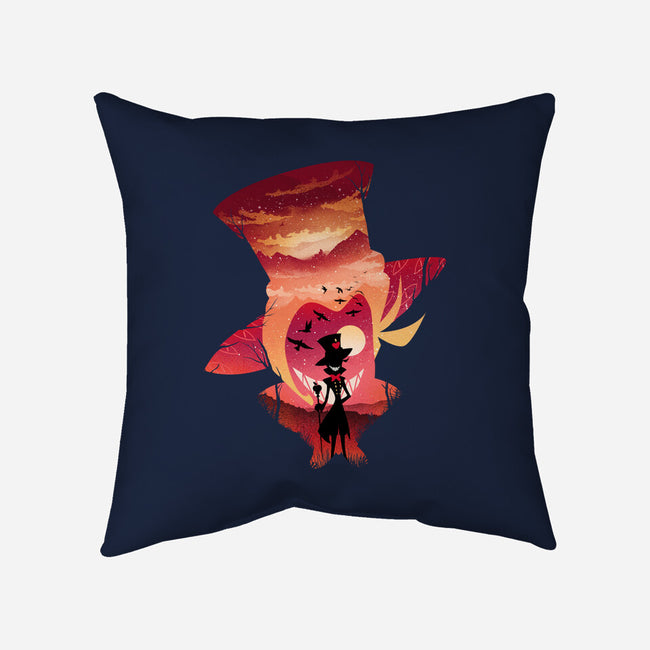 Lucifer Sunset-None-Removable Cover-Throw Pillow-dandingeroz