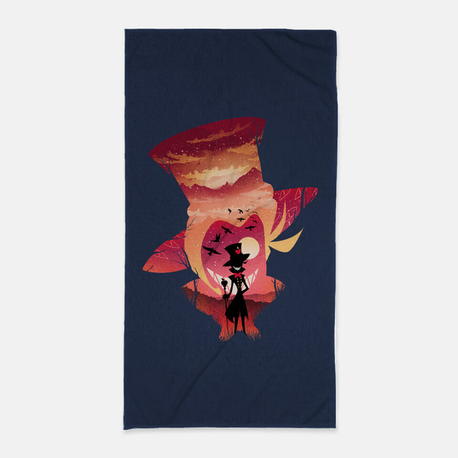 Lucifer Sunset-None-Beach-Towel-dandingeroz