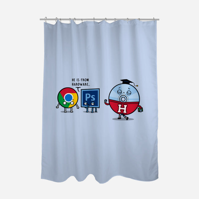 Campus Disc-None-Polyester-Shower Curtain-Raffiti