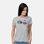 Campus Disc-Womens-Basic-Tee-Raffiti