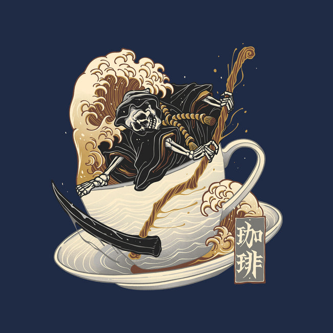 Death Coffee-Womens-Fitted-Tee-glitchygorilla