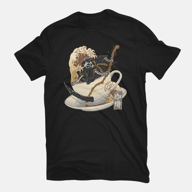 Death Coffee-Youth-Basic-Tee-glitchygorilla