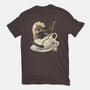 Death Coffee-Womens-Basic-Tee-glitchygorilla