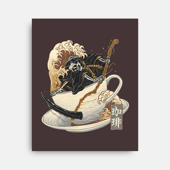 Death Coffee-None-Stretched-Canvas-glitchygorilla