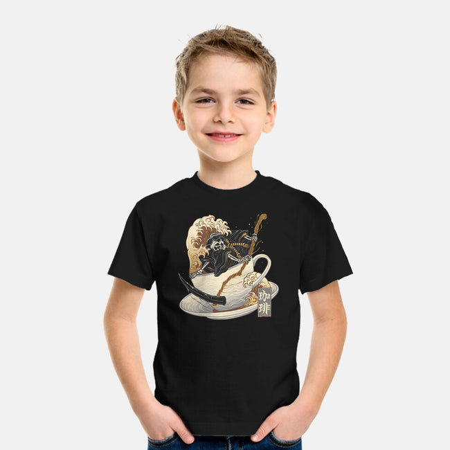 Death Coffee-Youth-Basic-Tee-glitchygorilla