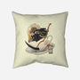 Death Coffee-None-Removable Cover-Throw Pillow-glitchygorilla