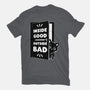 Outside Is Bad-Mens-Basic-Tee-Studio Mootant