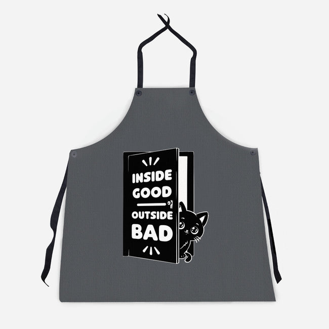 Outside Is Bad-Unisex-Kitchen-Apron-Studio Mootant