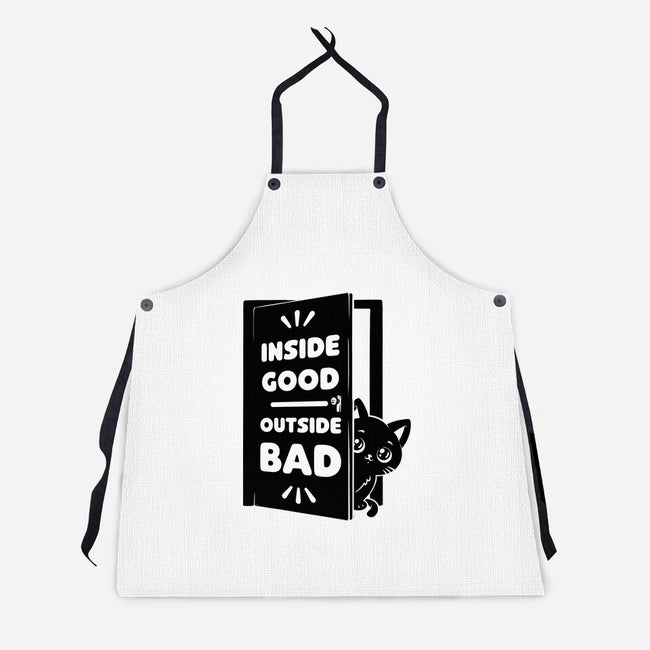 Outside Is Bad-Unisex-Kitchen-Apron-Studio Mootant