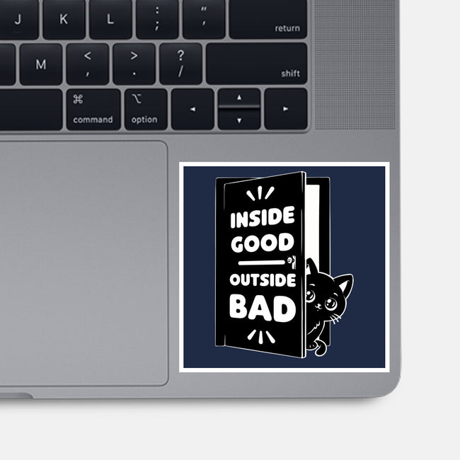 Outside Is Bad-None-Glossy-Sticker-Studio Mootant