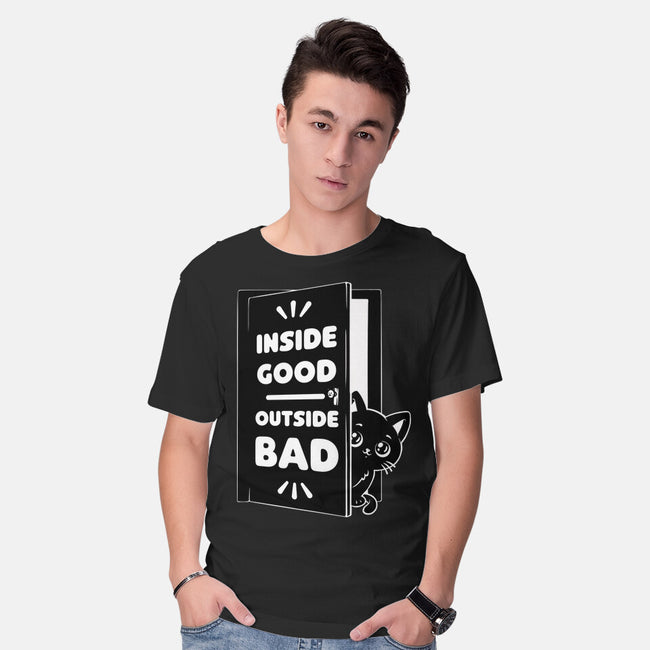 Outside Is Bad-Mens-Basic-Tee-Studio Mootant