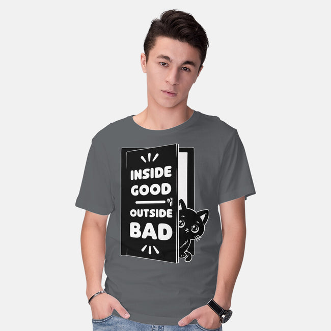 Outside Is Bad-Mens-Basic-Tee-Studio Mootant