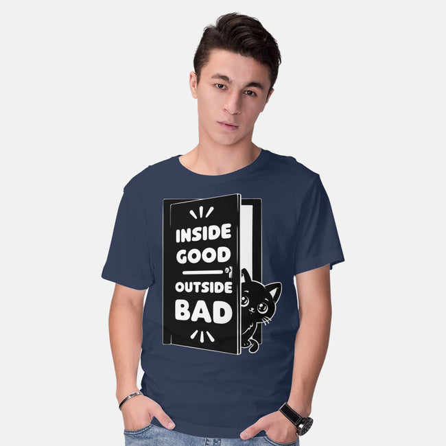 Outside Is Bad-Mens-Basic-Tee-Studio Mootant