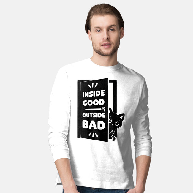 Outside Is Bad-Mens-Long Sleeved-Tee-Studio Mootant