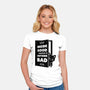 Outside Is Bad-Womens-Fitted-Tee-Studio Mootant