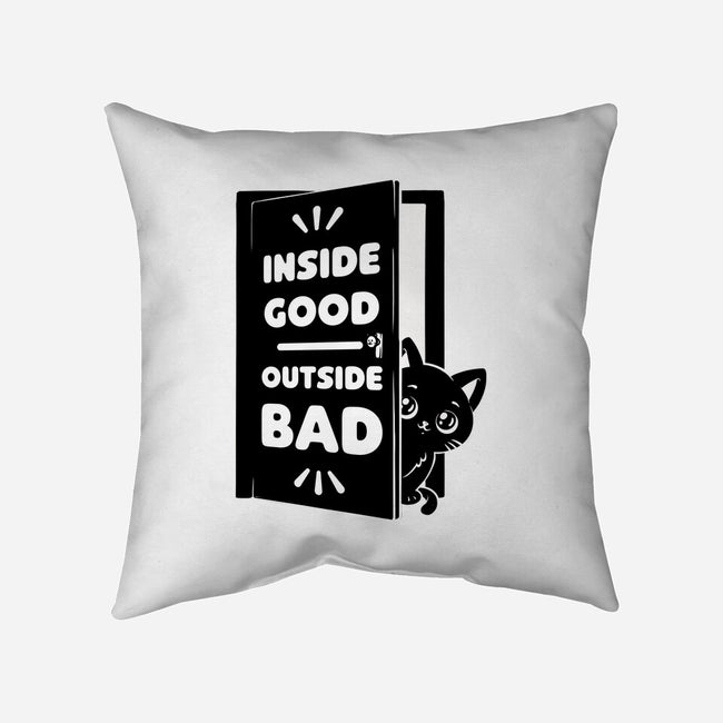 Outside Is Bad-None-Removable Cover-Throw Pillow-Studio Mootant