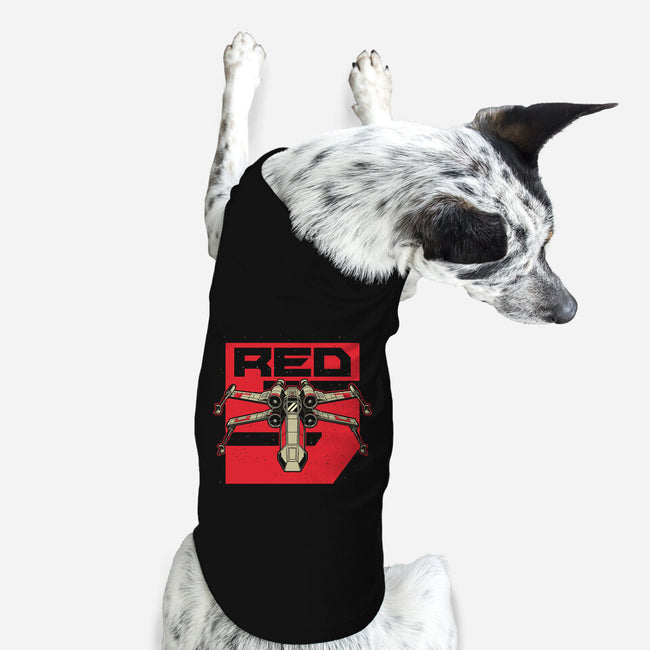 Red Spaceship Revolution-Dog-Basic-Pet Tank-Studio Mootant