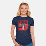 Red Spaceship Revolution-Womens-Fitted-Tee-Studio Mootant