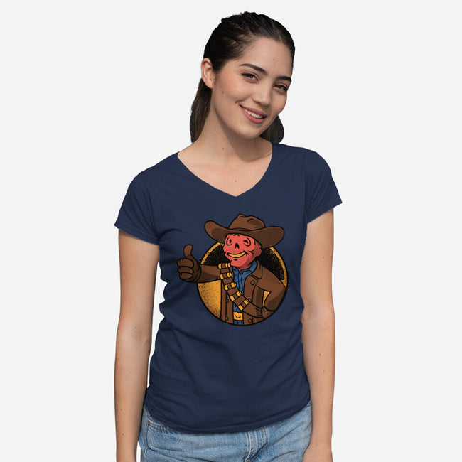 The Ghoul-Womens-V-Neck-Tee-Tronyx79