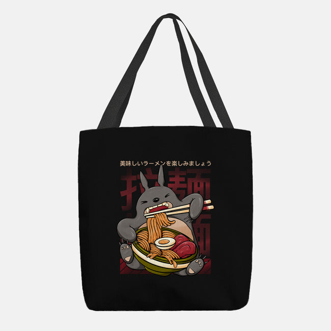 Totoro Ramen-None-Basic Tote-Bag-Ryuga