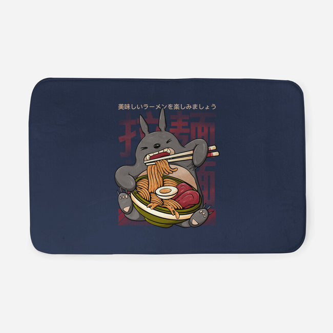 Totoro Ramen-None-Memory Foam-Bath Mat-Ryuga