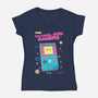 Natural Born Gamers-Womens-V-Neck-Tee-Jelly89