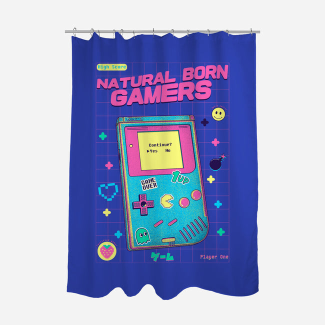 Natural Born Gamers-None-Polyester-Shower Curtain-Jelly89