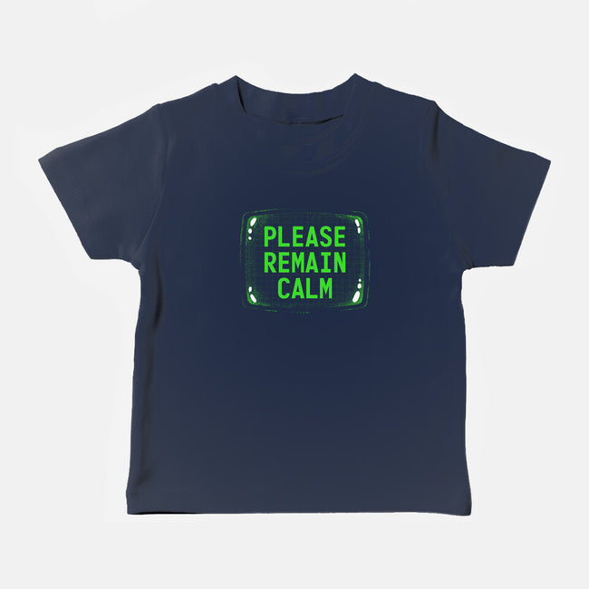 Please Remain Calm-Baby-Basic-Tee-rocketman_art