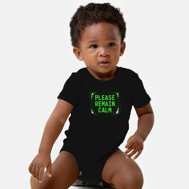 Please Remain Calm-Baby-Basic-Onesie-rocketman_art