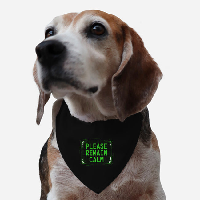 Please Remain Calm-Dog-Adjustable-Pet Collar-rocketman_art