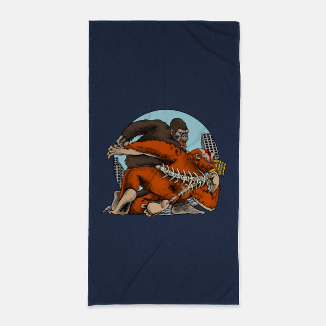 Kong Punch-None-Beach-Towel-joerawks