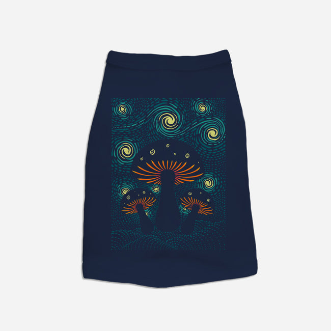 Starry Mushrooms-Cat-Basic-Pet Tank-erion_designs