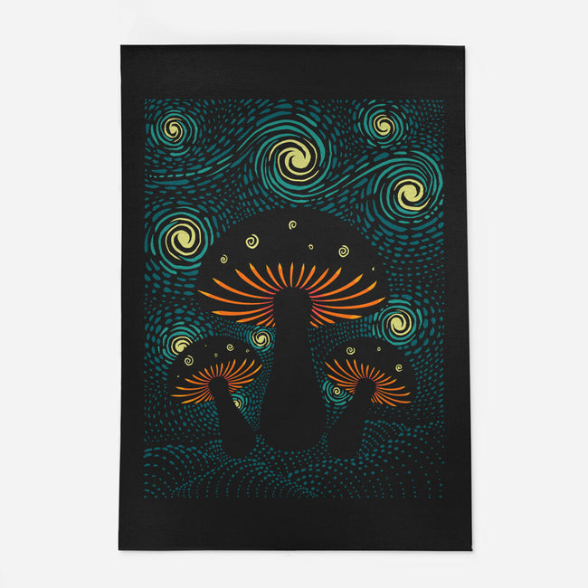 Starry Mushrooms-None-Indoor-Rug-erion_designs