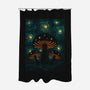 Starry Mushrooms-None-Polyester-Shower Curtain-erion_designs