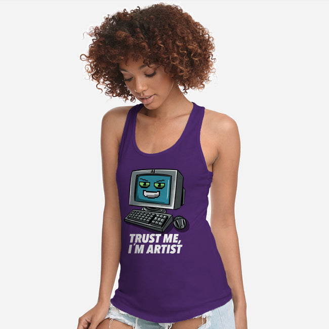 AI Artist-Womens-Racerback-Tank-zascanauta