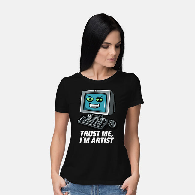 AI Artist-Womens-Basic-Tee-zascanauta